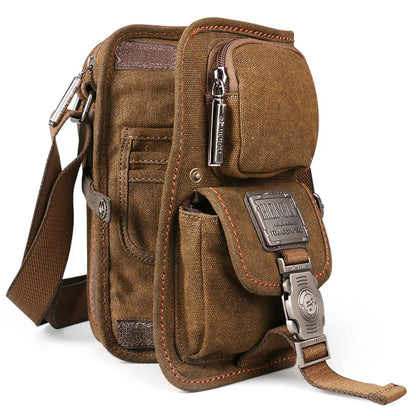 NEW Sale! 2017 Canvas Versatile Casual Shoulder Messenger Bags For Men Retro Travel Bag Free Shipping