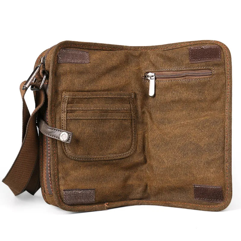 NEW Sale! 2017 Canvas Versatile Casual Shoulder Messenger Bags For Men Retro Travel Bag Free Shipping