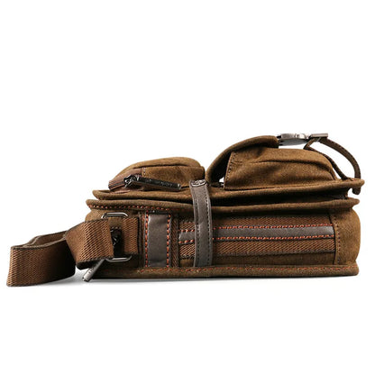 NEW Sale! 2017 Canvas Versatile Casual Shoulder Messenger Bags For Men Retro Travel Bag Free Shipping
