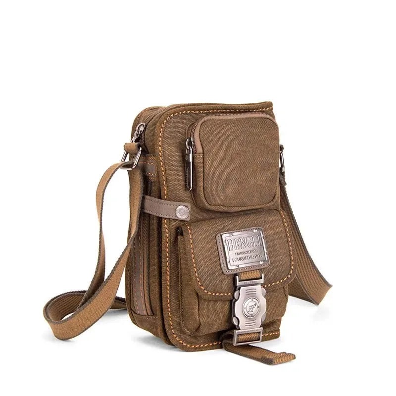 NEW Sale! 2024 Canvas Versatile Casual Shoulder Messenger Bags For Men Retro Travel Bag