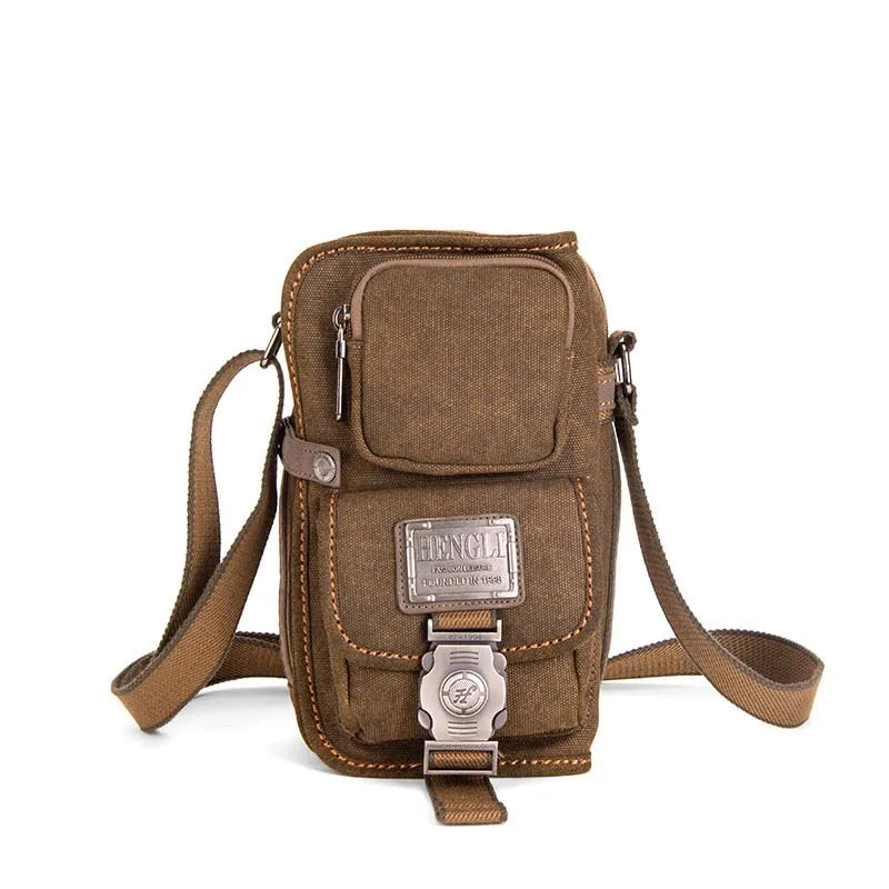 NEW Sale! 2024 Canvas Versatile Casual Shoulder Messenger Bags For Men Retro Travel Bag