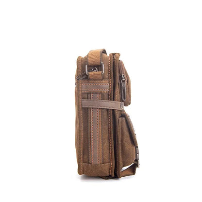 NEW Sale! 2024 Canvas Versatile Casual Shoulder Messenger Bags For Men Retro Travel Bag