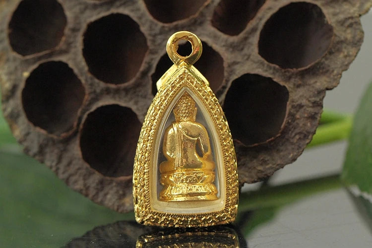 NEW Thailand Temple Efficacious Buddha Pendant Amulet bless safety healthy good luck Recruit wealth all-powerful talisman
