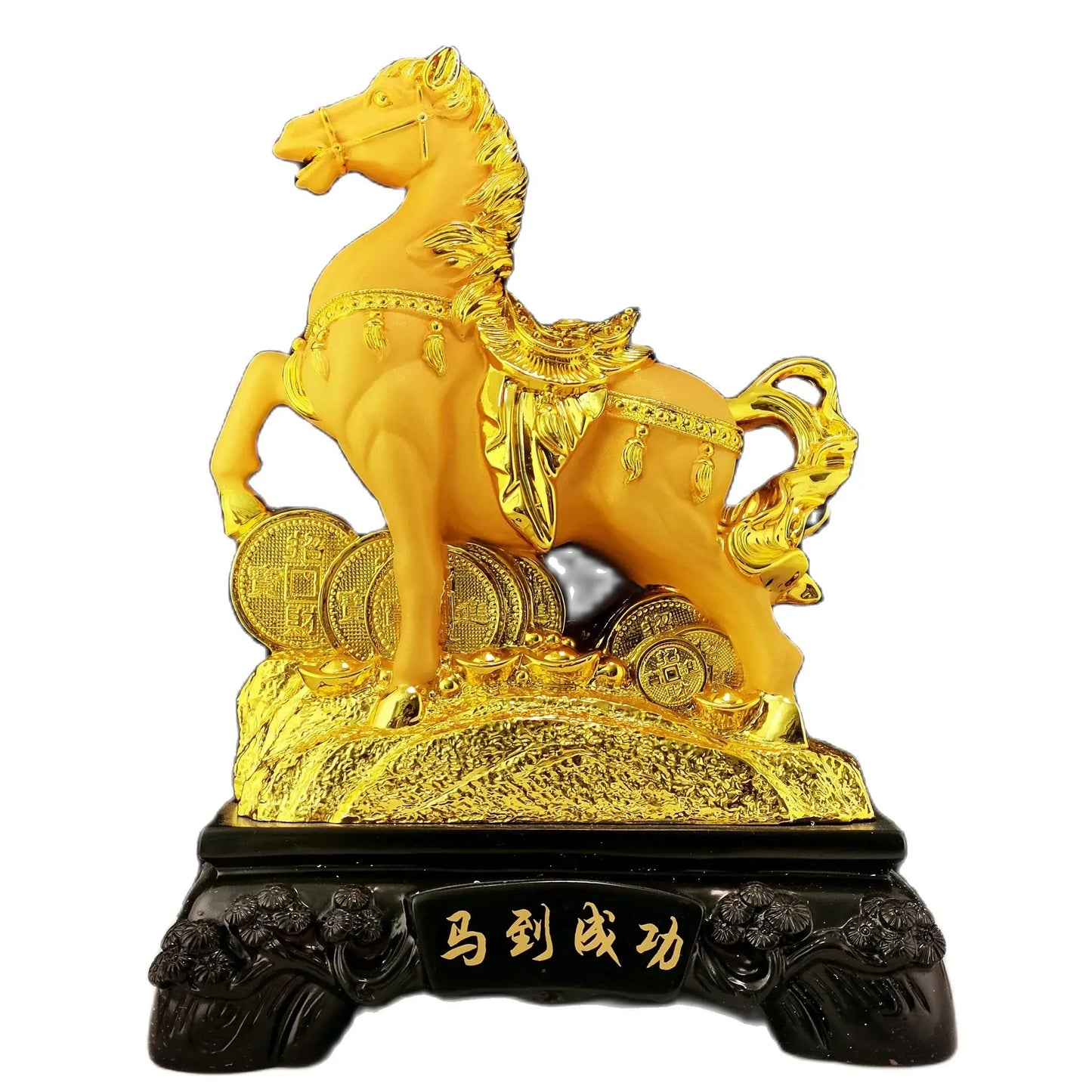 NEWResin gold placer horse to successful crafts horse ornaments living room home decoration lucky gifts