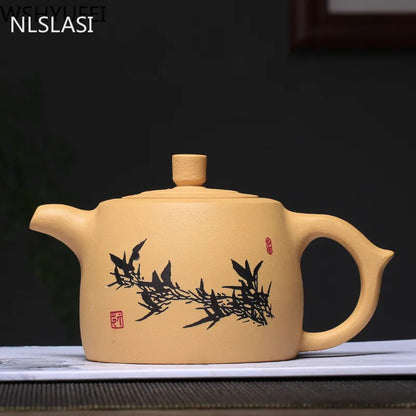 NLSLASI Authentic Yixing Teapot Chinese Healthy Purple Clay Pot Original ore handmade Zisha customization Tea Set Kettle