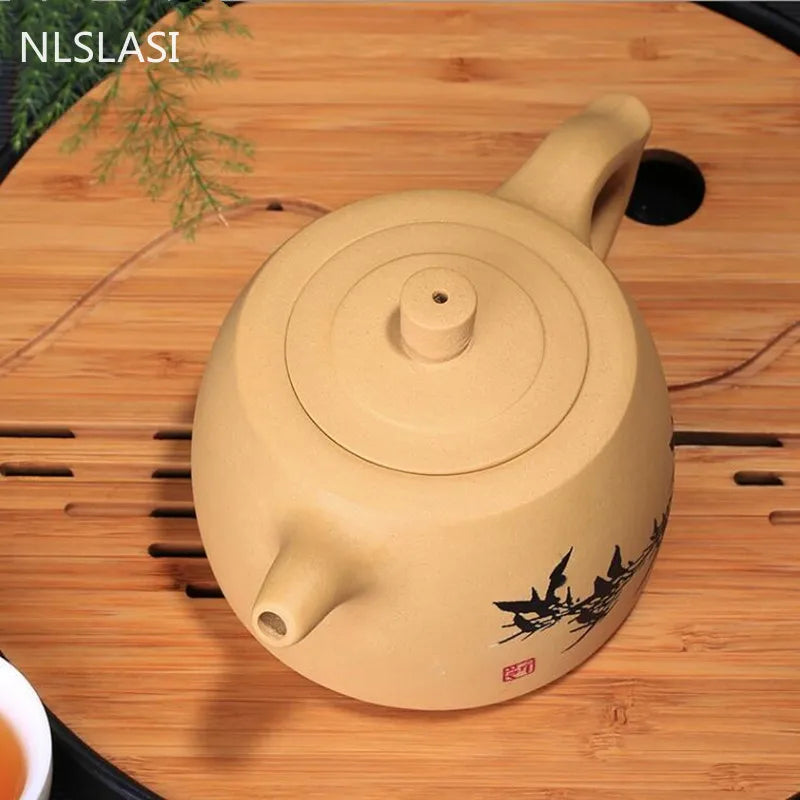 NLSLASI Authentic Yixing Teapot Chinese Healthy Purple Clay Pot Original ore handmade Zisha customization Tea Set Kettle