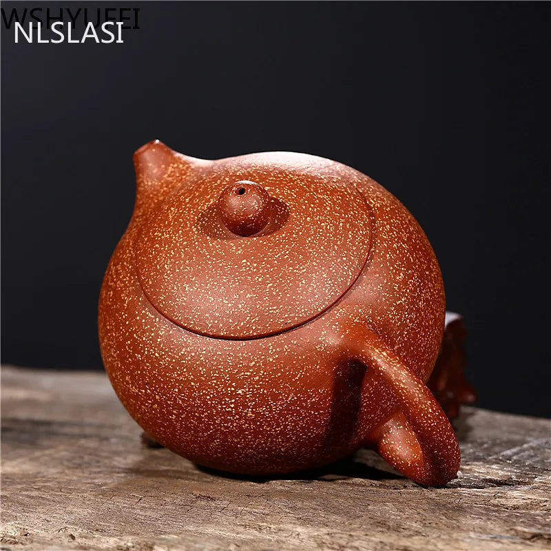 NLSLASI Chinese authentic Yixing teapot famous handmade teapot Xishi Teapots Purple mud custom gifts 188 ball holes 220ml