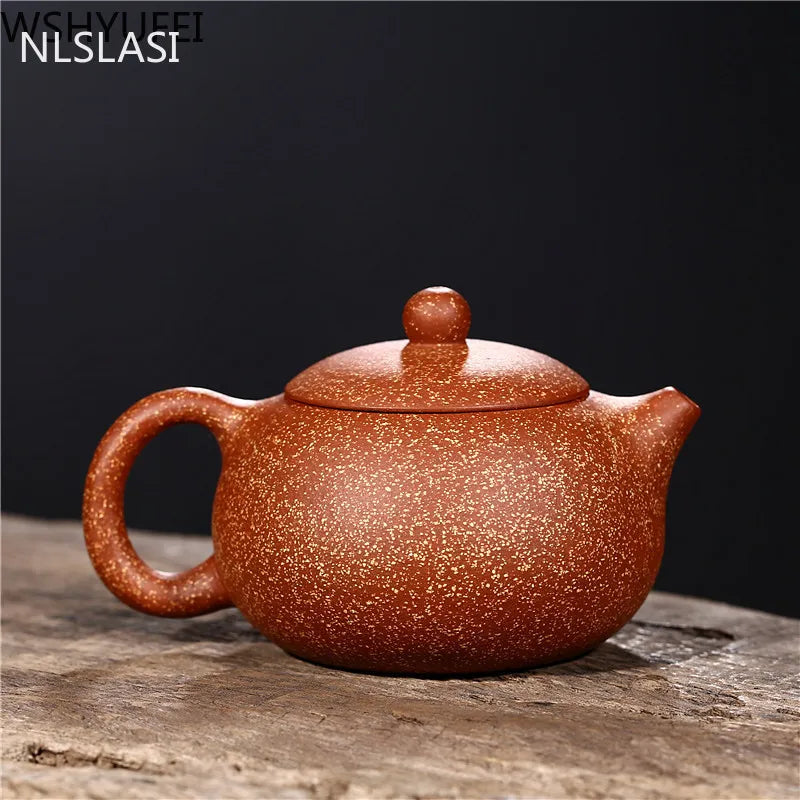 NLSLASI Chinese authentic Yixing teapot famous handmade teapot Xishi Teapots Purple mud custom gifts 188 ball holes 220ml
