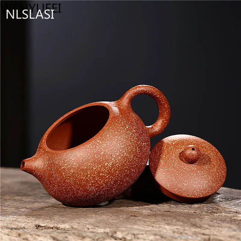 NLSLASI Chinese authentic Yixing teapot famous handmade teapot Xishi Teapots Purple mud custom gifts 188 ball holes 220ml