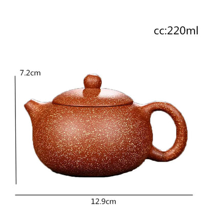 NLSLASI Chinese authentic Yixing teapot famous handmade teapot Xishi Teapots Purple mud custom gifts 188 ball holes 220ml
