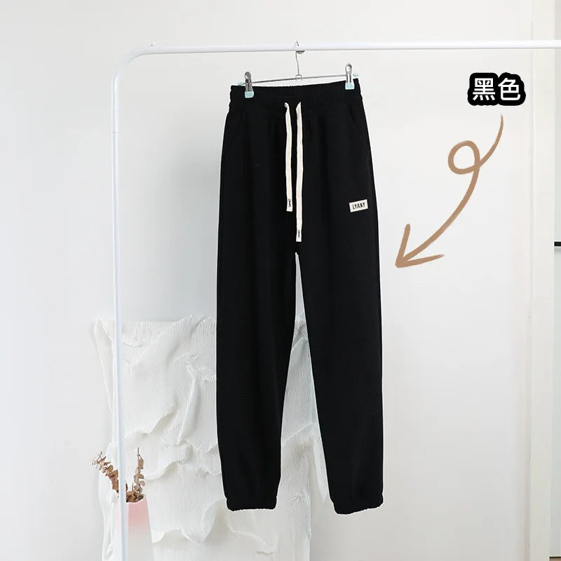 NWT 2024 Classial Soft Fleece Jogger Naked-Feel Athletic Pants Women Stretchy High Waist Sporty Tights
