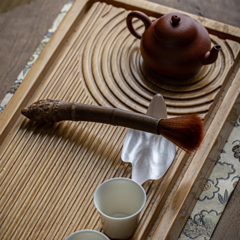 Natural Bamboo Root Tea Ceremony Accessories Raising Pot Pen Teapot Brush Cleaning Tools Bamboo Crafts Zen Tea Table Decoration