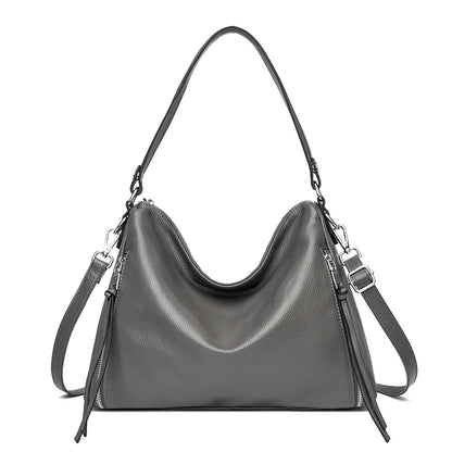 Natural Genuine Leather Handbags Women's Bag High Quality Soft Real Cowhide Women Shoulder Bag Large Casual Female Messenger Sac