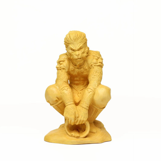 Natural log color Monkey King Statue  Chinese mythological Characters Hand-Carved  Home Room Office Decoration Feng Shui Statue