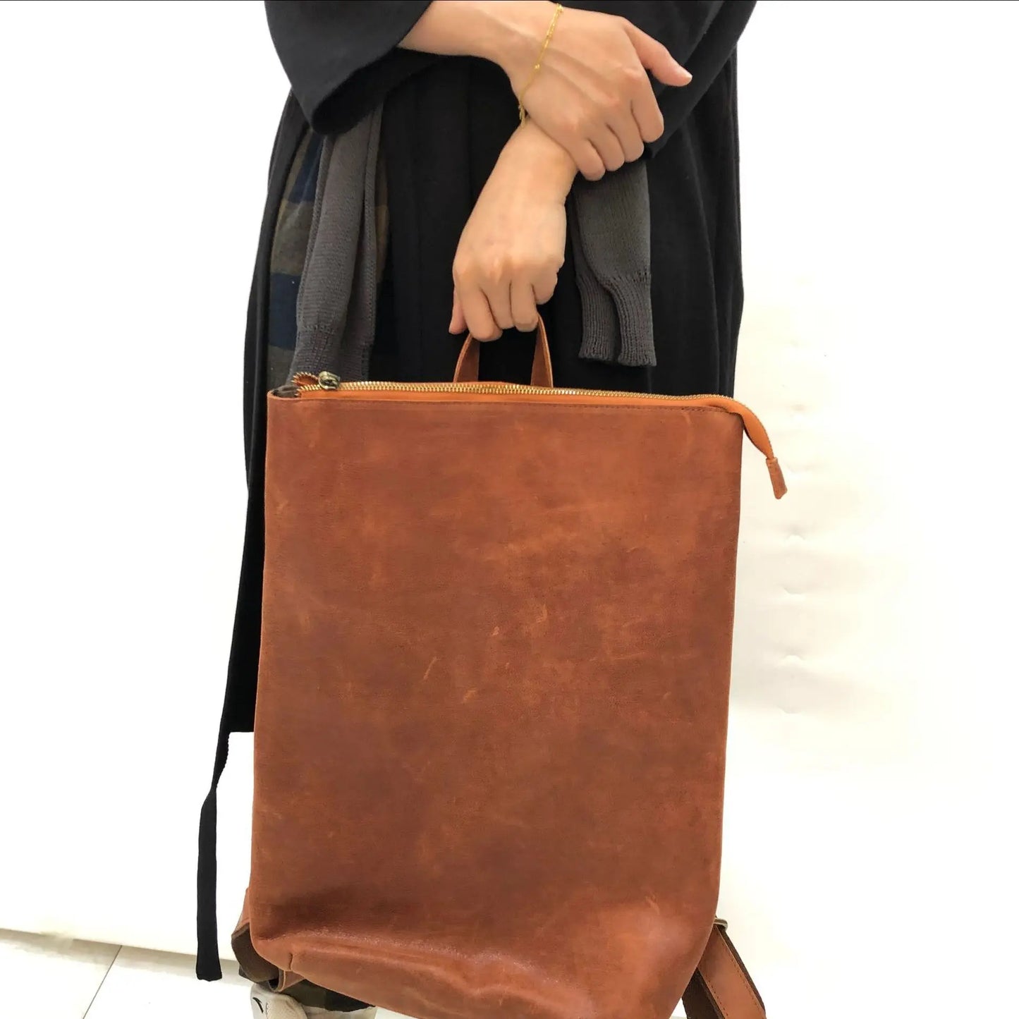 Natural oversized Cow Skin Backpack High Quality Soft Genuine Leather Backpacks for Female Fashion Travel Bagpack mochila