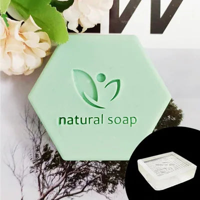 Natural  soap English letter pattern Acrylic seal hand made soap with handle Soap soap seal