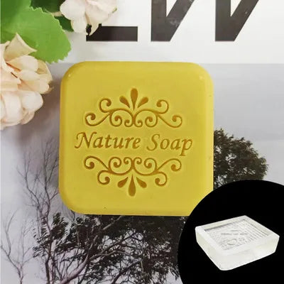 Natural  soap English letter pattern Acrylic seal hand made soap with handle Soap soap seal