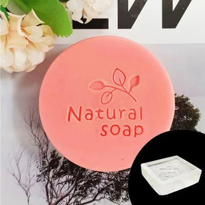 Natural  soap English letter pattern Acrylic seal hand made soap with handle Soap soap seal