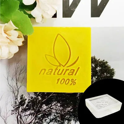 Natural  soap English letter pattern Acrylic seal hand made soap with handle Soap soap seal