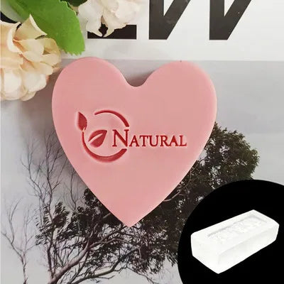 Natural  soap English letter pattern Acrylic seal hand made soap with handle Soap soap seal