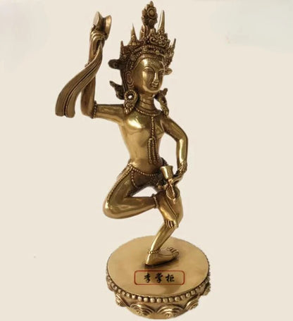 Nepalese Tibetan Brass Ma Chik Lap Dron Buddha Mother Statue