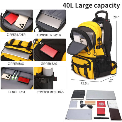Nerlion 40L Hiking Backpack Travel Backpack for Men Women Camping Waterproof Outdoor Hiking Daypack Lightweight Backpack