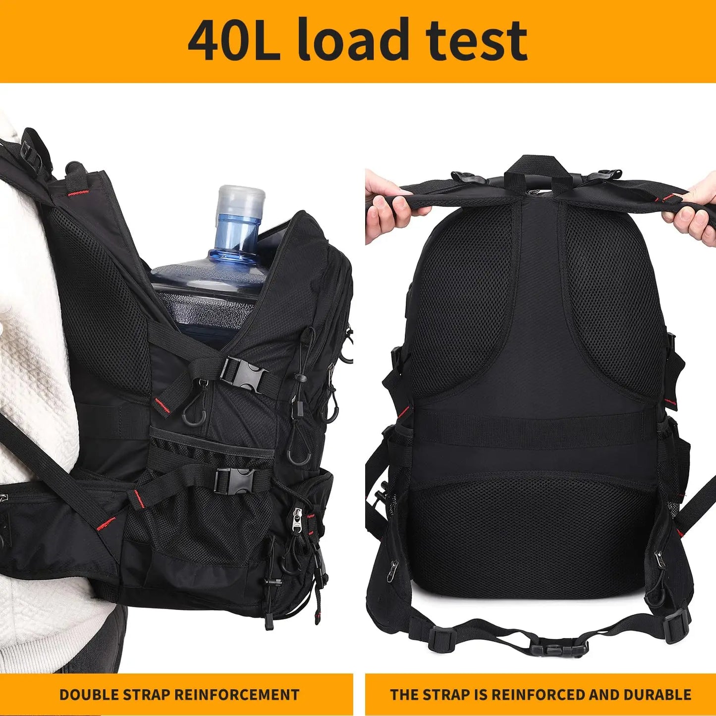 Nerlion 40L Hiking Backpack Travel Backpack for Men Women Camping Waterproof Outdoor Hiking Daypack Lightweight Backpack