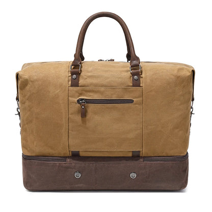 Nerlion Weekender Bag Large Overnight Bag for Men Women with Shoe Compartment Canvas Carry on Luggage Bag Travel Duffel Bag