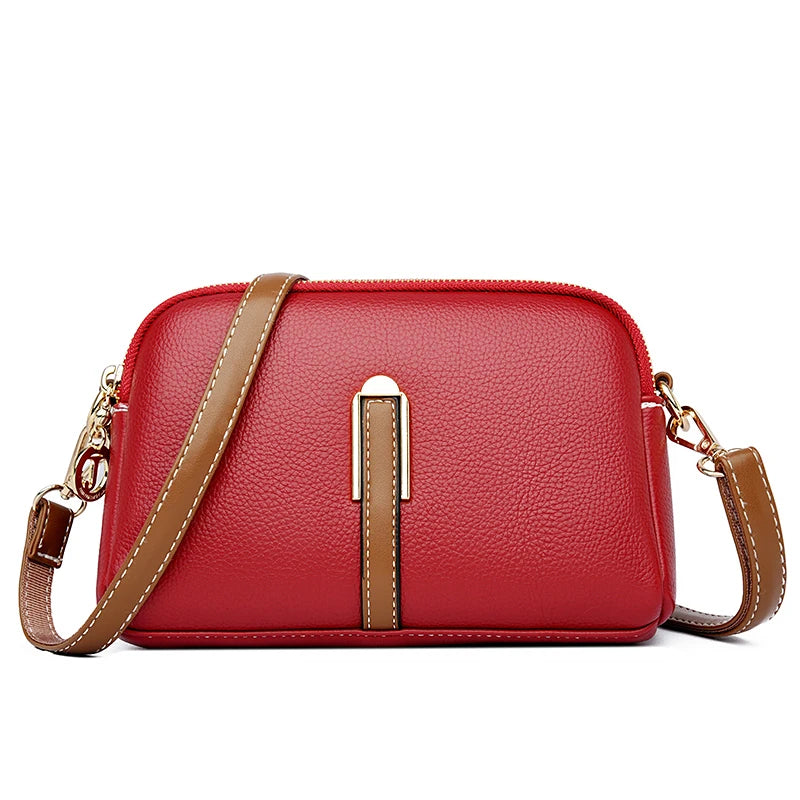 New 100% Genuine Leather Women Handbag Women Handbags Fashion Totes High Quality Shoulder Bag Classic Female Crossbody Bags Sac