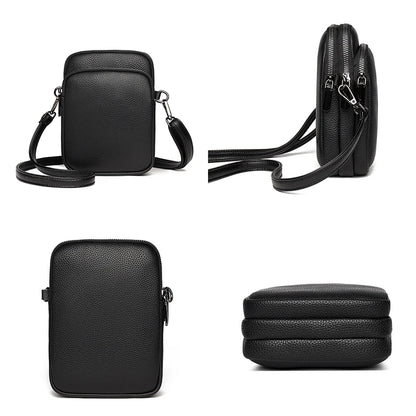 New 100% Genuine cowhide Women's Leather Mobile Phone Bag Crossbody Bags For Women Bag Designer Crossbody Bag Messenger Bags Sac