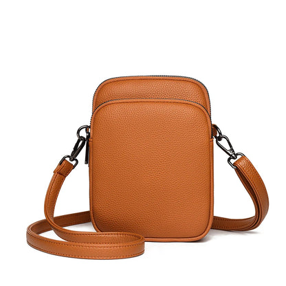 New 100% Genuine cowhide Women's Leather Mobile Phone Bag Crossbody Bags For Women Bag Designer Crossbody Bag Messenger Bags Sac