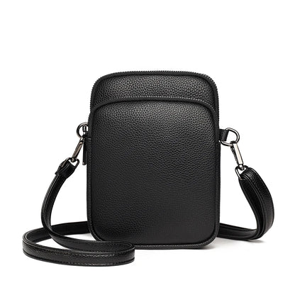New 100% Genuine cowhide Women's Leather Mobile Phone Bag Crossbody Bags For Women Bag Designer Crossbody Bag Messenger Bags Sac