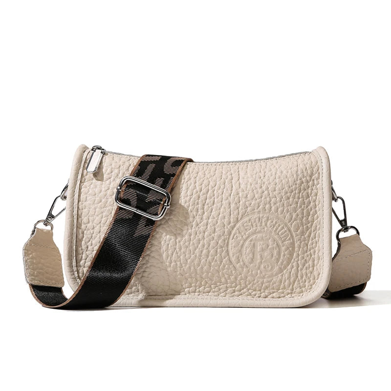 New 100% Top Layer Cowhide Shoulder Bag Luxurious Women's Designer Brand Crossbody Bags 2024 Three Color Playable Carrying Bag
