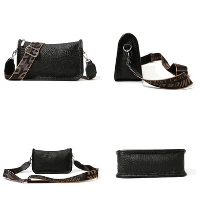 New 100% Top Layer Cowhide Shoulder Bag Luxurious Women's Designer Brand Crossbody Bags 2024 Three Color Playable Carrying Bag