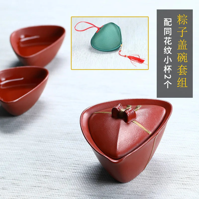 New 120,l Purple Clay Teapot 100ml Yixing Porcelain Kung Fu Tea Pot Set Teapots Chinese Handmade Zisha Ceramic Sets Kettle
