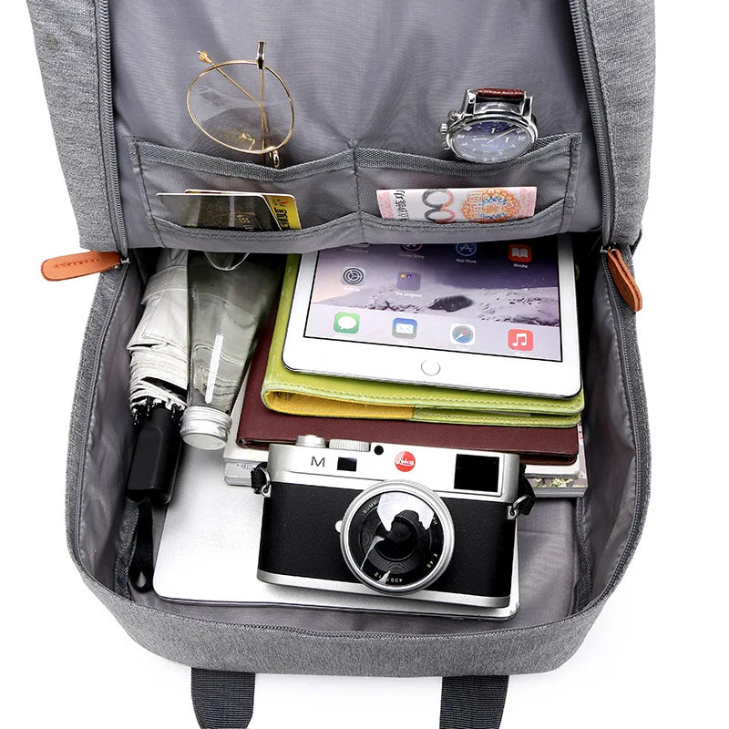 New 2019 Fashion Men's Backpack Bag Male Canvas Laptop Backpack Computer Bag high school student college student bag Travel bags