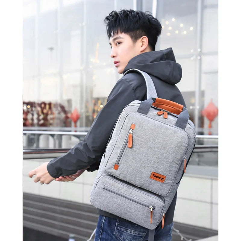 New 2019 Fashion Men's Backpack Bag Male Canvas Laptop Backpack Computer Bag high school student college student bag Travel bags