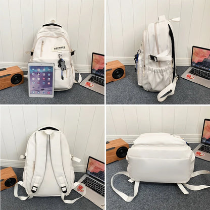 New 2023 Women Backpack Female Waterproof Nylon Travel Bag Large Capacity Kawaii Schoolbag For Teenage Girl Boy Student Bookbag