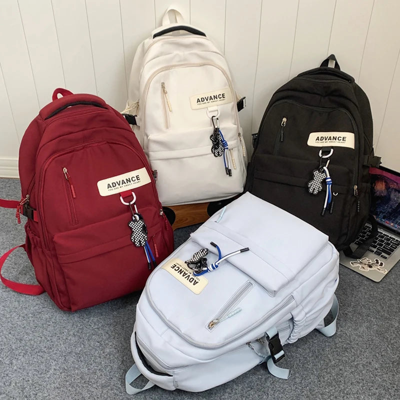 New 2023 Women Backpack Female Waterproof Nylon Travel Bag Large Capacity Kawaii Schoolbag For Teenage Girl Boy Student Bookbag