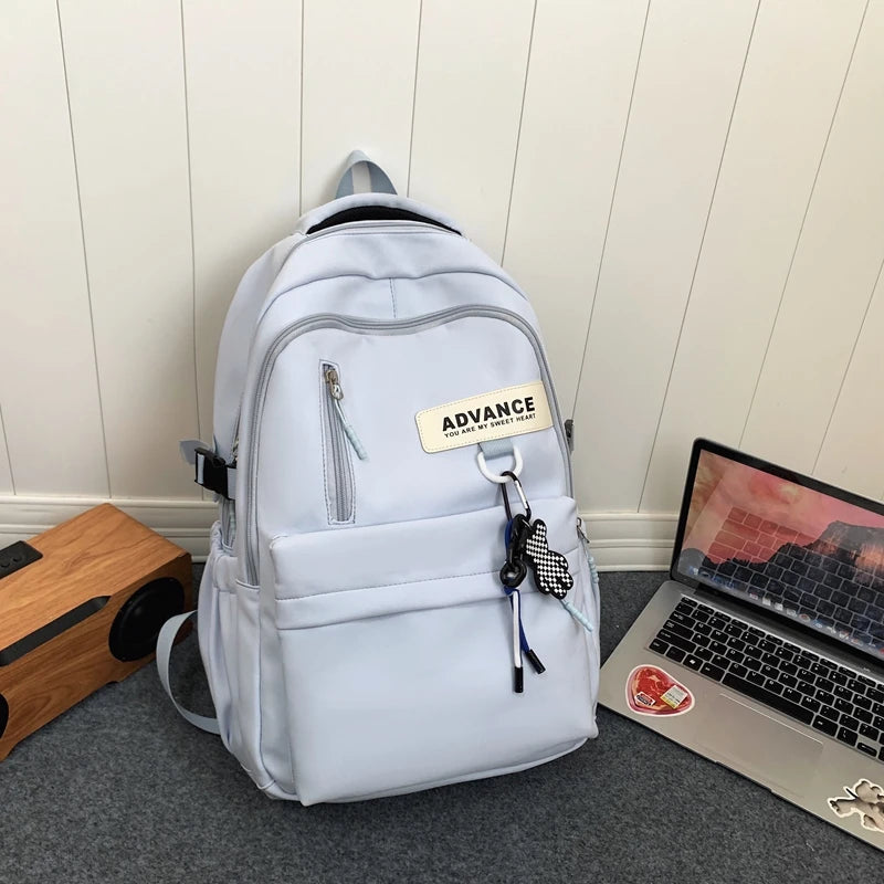 New 2023 Women Backpack Female Waterproof Nylon Travel Bag Large Capacity Kawaii Schoolbag For Teenage Girl Boy Student Bookbag