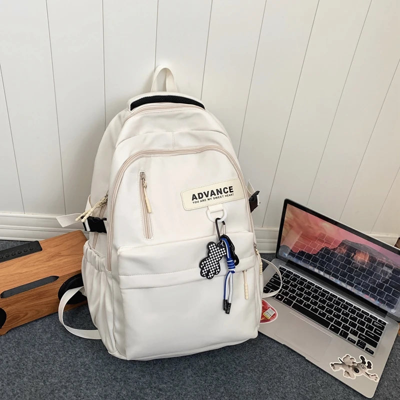 New 2023 Women Backpack Female Waterproof Nylon Travel Bag Large Capacity Kawaii Schoolbag For Teenage Girl Boy Student Bookbag