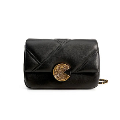 New 2024 Cowhide Women's Bag Rhombus Chain Bags Women's High-end Single Shoulder Genuine Leather Crossbody Bag Luxury Bag
