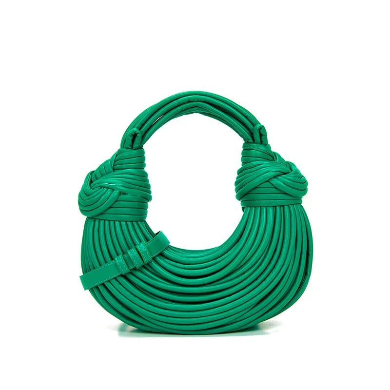 New 2024 Fashion Handwoven Hand-Knit Women's Bag Niche Wrist Bags Hand-carrying Armpit Dumpling Bags Womens Bag