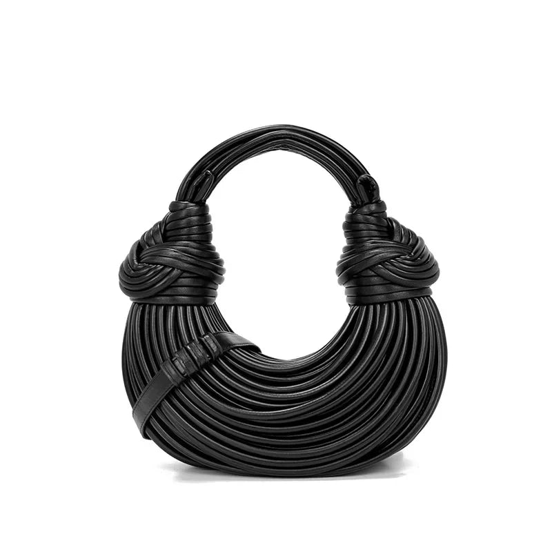 New 2024 Fashion Handwoven Hand-Knit Women's Bag Niche Wrist Bags Hand-carrying Armpit Dumpling Bags Womens Bag