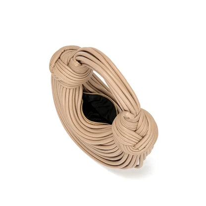New 2024 Fashion Handwoven Hand-Knit Women's Bag Niche Wrist Bags Hand-carrying Armpit Dumpling Bags Womens Bag