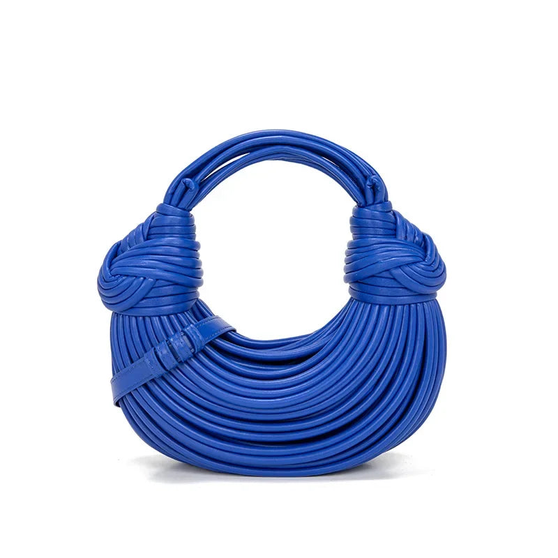 New 2024 Fashion Handwoven Hand-Knit Women's Bag Niche Wrist Bags Hand-carrying Armpit Dumpling Bags Womens Bag