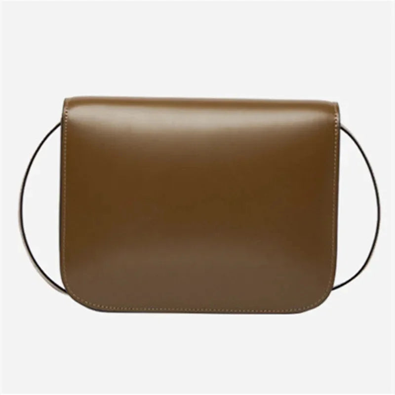 New 2024 Retro Tofu Small Square Messenger Women's Fashion Simple Shoulder Bag Large Capacity Handbag