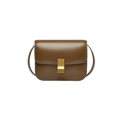 New 2024 Retro Tofu Small Square Messenger Women's Fashion Simple Shoulder Bag Large Capacity Handbag