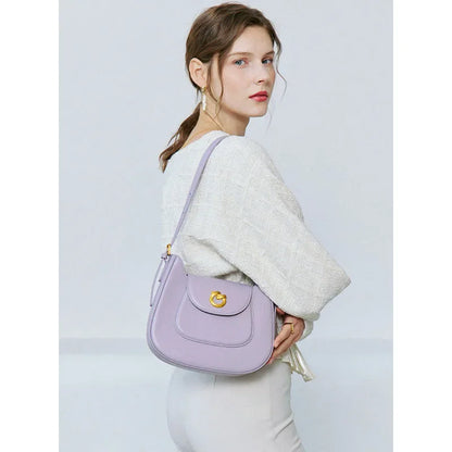 New 2024 Versatile Saddle Bag Cowhide Niche Genuine Leather Women's Bag Shoulder Crossbody Bag Designer Bags Luxury