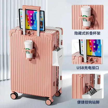 New 28 inch high-capacity travel box, custom-made silent universal wheel trolley box gift box